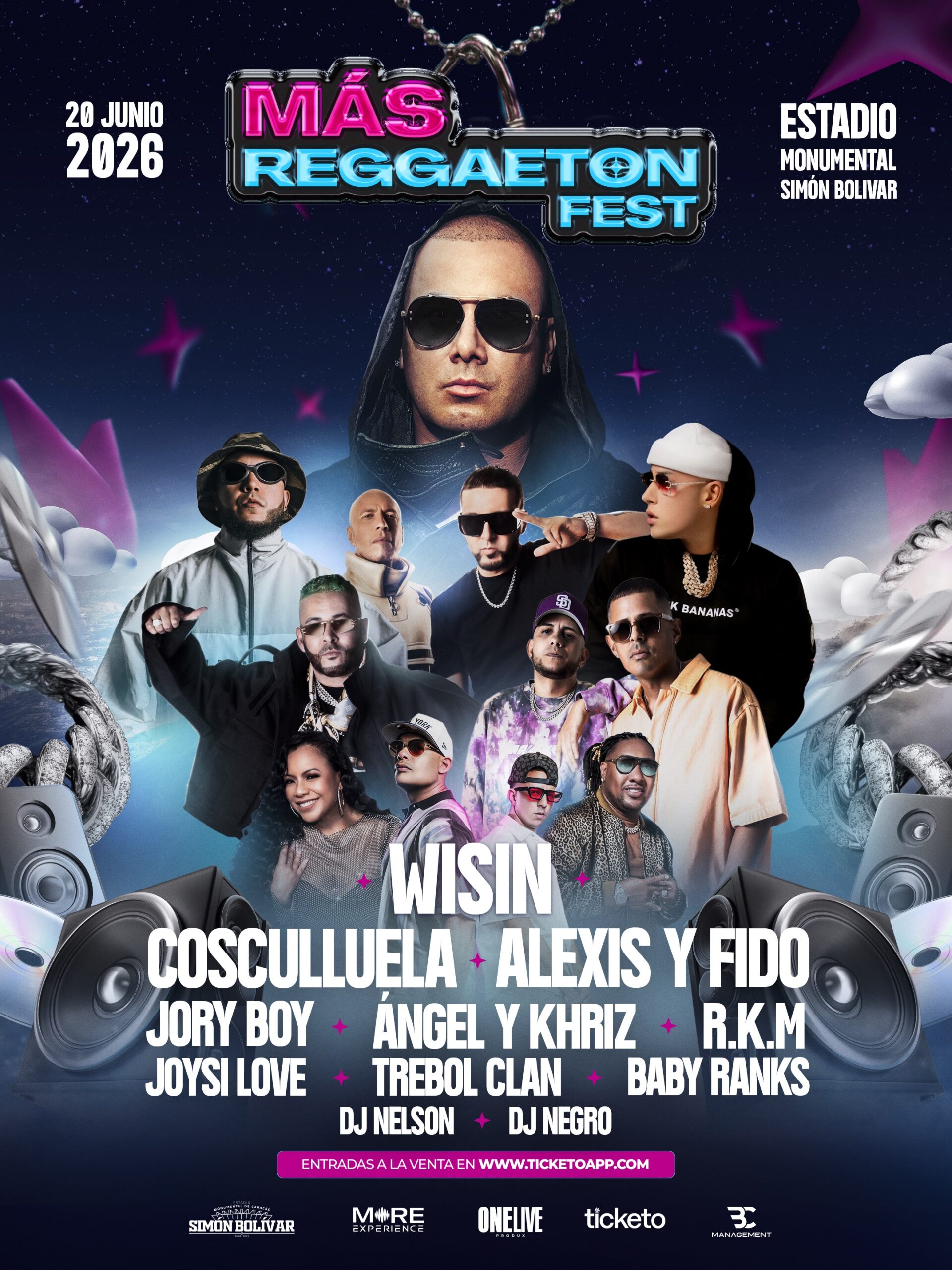 flyer Más Reggaeton Fest
